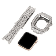 Smart Watch Inlaid Full Diamond Metal Strap