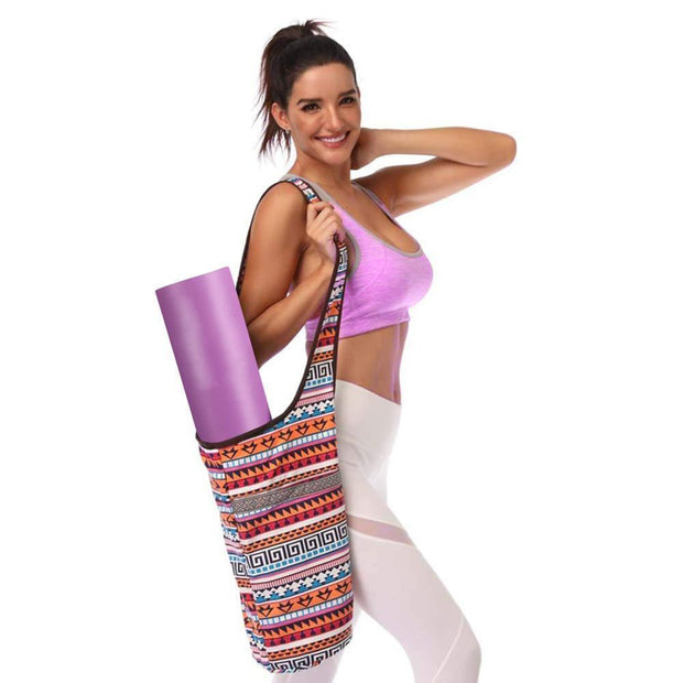 Yoga Mat Bag Casual Fashion Canvas Yoga Bag Backpack