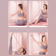 8 Words Chest Expander Yoga Fitness Resistance Band Resistance