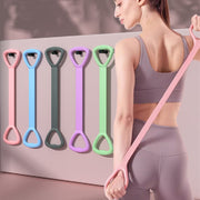 8 Words Chest Expander Yoga Fitness Resistance Band Resistance