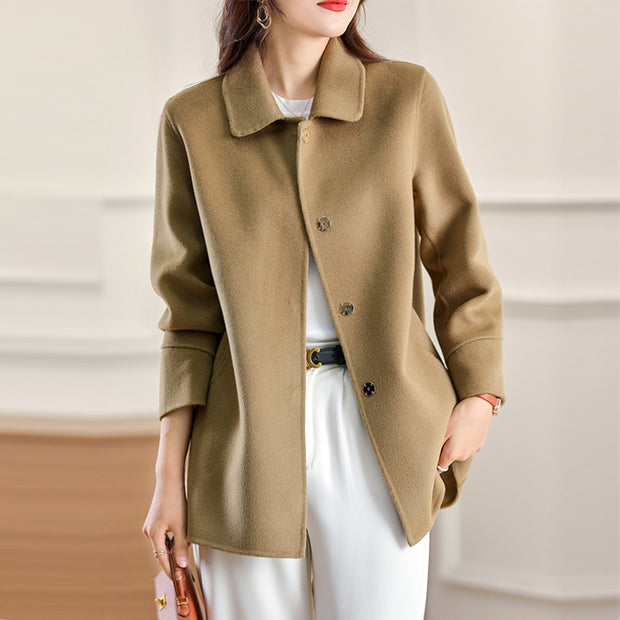 Women's Fashion Double-sided Cashmere Wool Coat