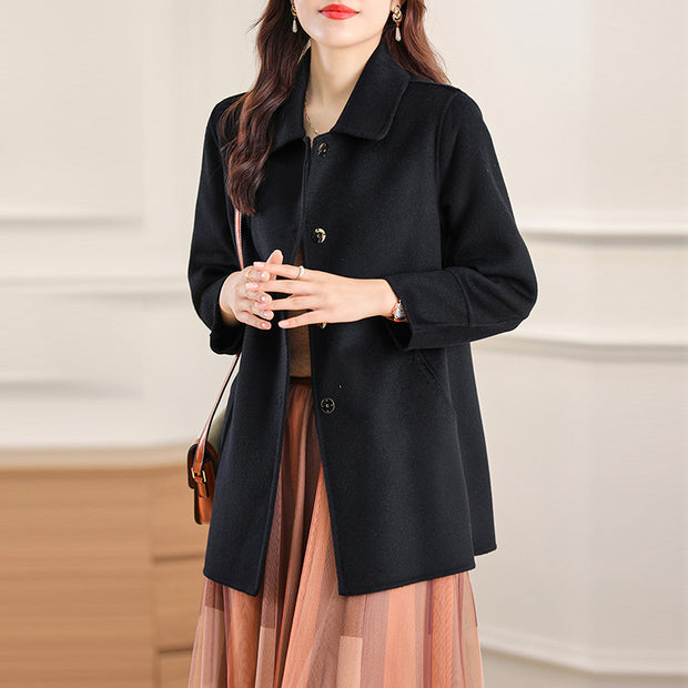 Women's Fashion Double-sided Cashmere Wool Coat