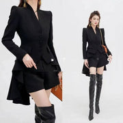 Women's Irregular Suit Jacket Slim Fit